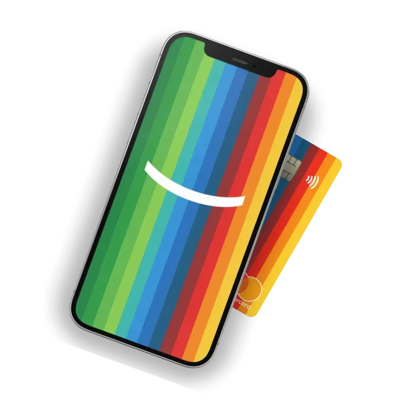 bunq Smile-Phone-Rainbow-Card